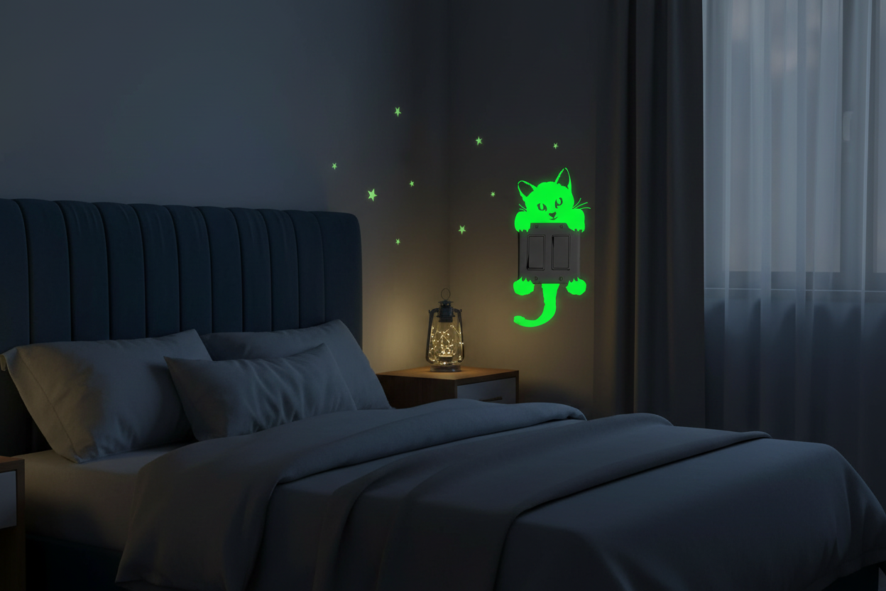 Hero Image - Glow Cat Sticker